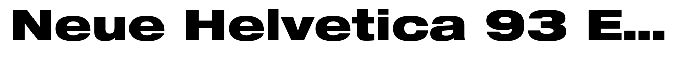 Neue Helvetica 93 Extended Black